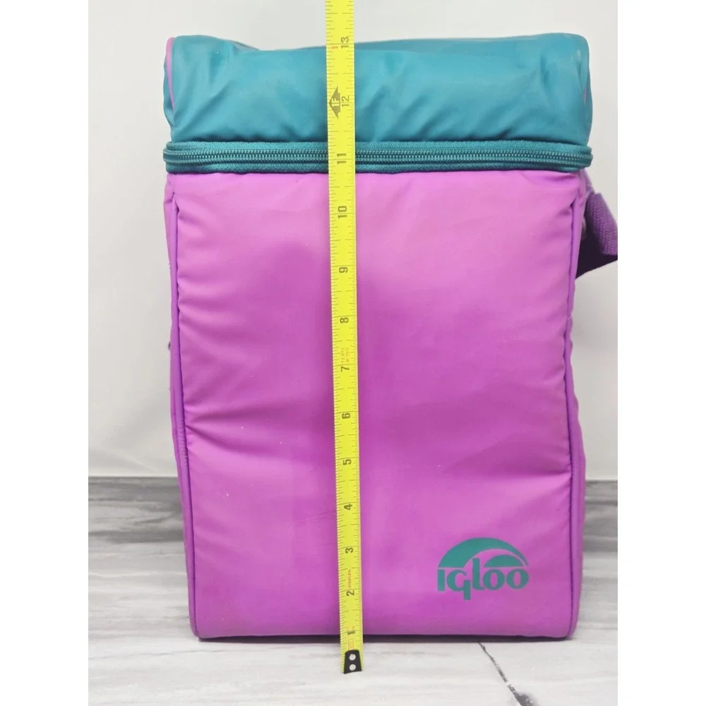 Igloo Retro Neon Lunch Cooler Bag Large 13×10 Vintage Style Purple‎